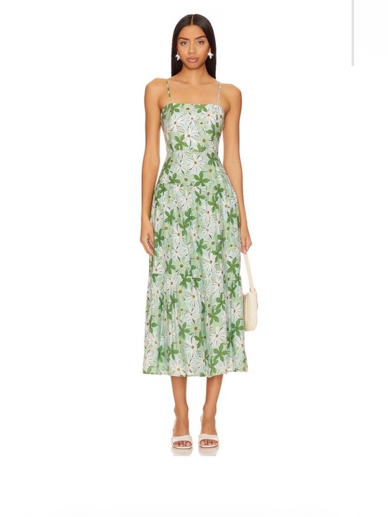 REVOLVE Dresses & Skirts - Revolve Margaux Maxi Dress in Green & White Floral, Size Medium